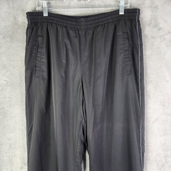 Mens Black Express Relaxed Fit Track Pants Polyester Lining Athletic Size XL - Picture 4 of 14